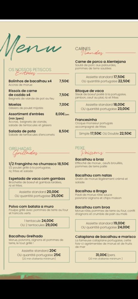 Restaurant La Porte Royale - Menu Image 2